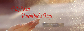 Miss you Valentine's Day Facebook Cover Photo template