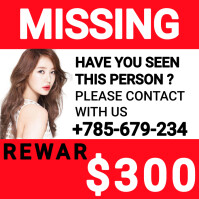 missing person social media post template
