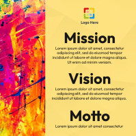 mission vision motto Instagram Post template