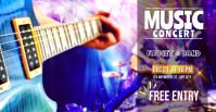 music concert Facebook Event Cover template