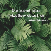 nature quote 1 Album Cover template