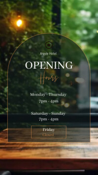 OPENING HOURS Instagram Story template