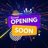 opening soon video,retail video Square (1:1) template