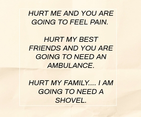 PAIN AND NEED JOKE QUOTE TEMPLATE Large Rectangle