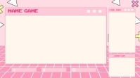 Pink twitch streaming template