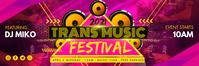 Pink Trans Music Festival Email Header Templa template