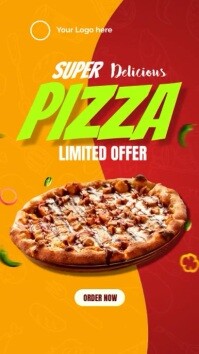 Pizza flyer Instagram Reel template