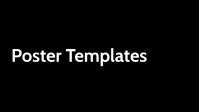 Poster template video content