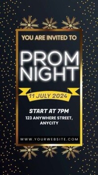 Prom Night Invitation Instagram Reel template