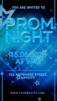 Prom Night Party Instagram Reel template