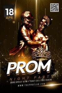 Prom Night Party Video Poster template