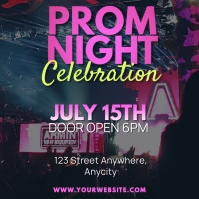 Prom Night Poster template