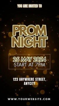 Prom Night Poster Instagram Reel template