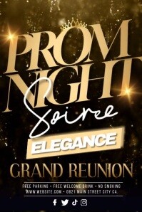 Prom Night Soiree Poster template