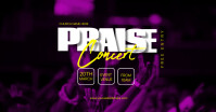 praise and worship Facebook Shared Image template