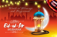ramadan & eid ul fitr Celebration Label template