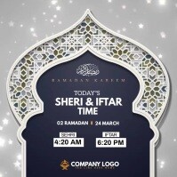 Ramadan Sheri & Iftar Time Square (1:1) template