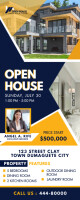 Real Estate Agency Open House Roll up Banner template