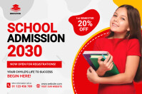 School Admission Banner template
