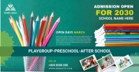 School admission banner post template