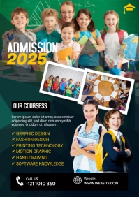 School Admission Flyer A2 template