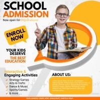 school admission video, back to school Instagram Post template