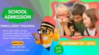 BACK TO SCHOOL Facebook Cover Video (16:9) template