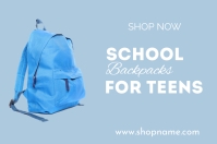 School Backpack Label Template