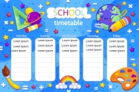SCHOOL TIMETABLE Label template