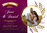 save the date Postcard template