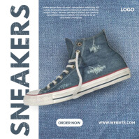 Shoe sale advertisement flyer Instagram Post template