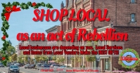 Shop Local be a rebel Christmas 2022 Facebook Ad template