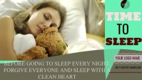 SLEEPING TO BED YouTube Thumbnail template