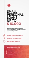 small personal loans roll up banner advertise template