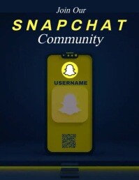 snapchat Flyer (US Letter) template