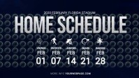 Sport Team Schedule Video Invitation template
