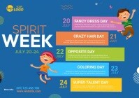 Spirit Week Event Template A4