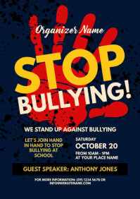 Stop Bullying Flyer A4 template
