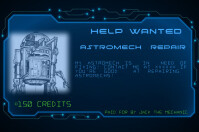STAR WARS HELP WANTED RP JOB BOARD Banner 4' × 6' template