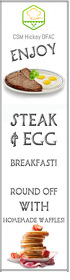 Steak & Egg Banner 2' × 8' template