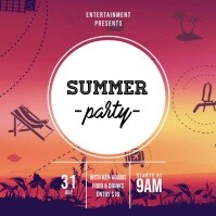 Summer Party Video Ad template