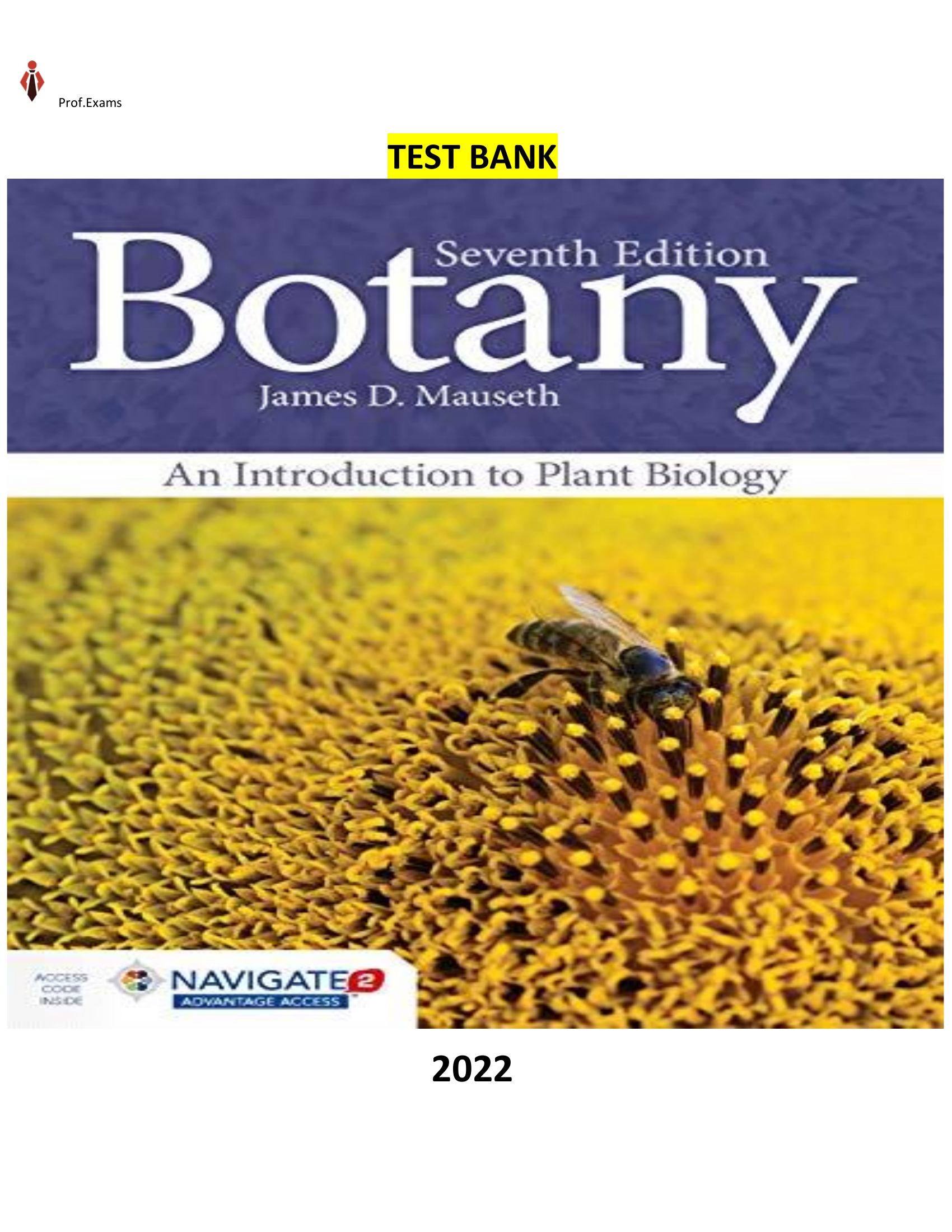 Botany An Introduction to Plant Biology