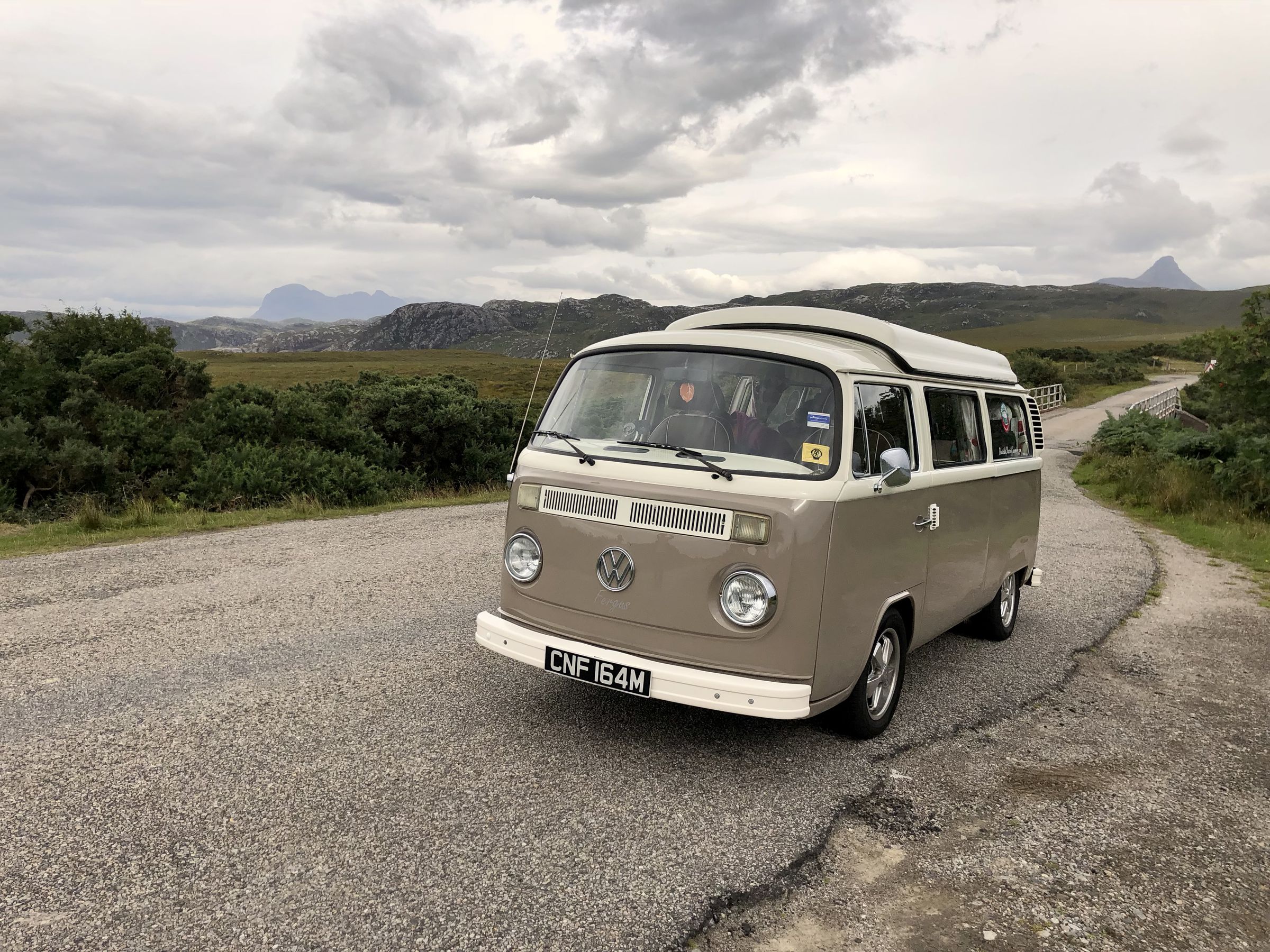 Say hi to Fergus, our trusty Type 2 Microbus in Scotland.