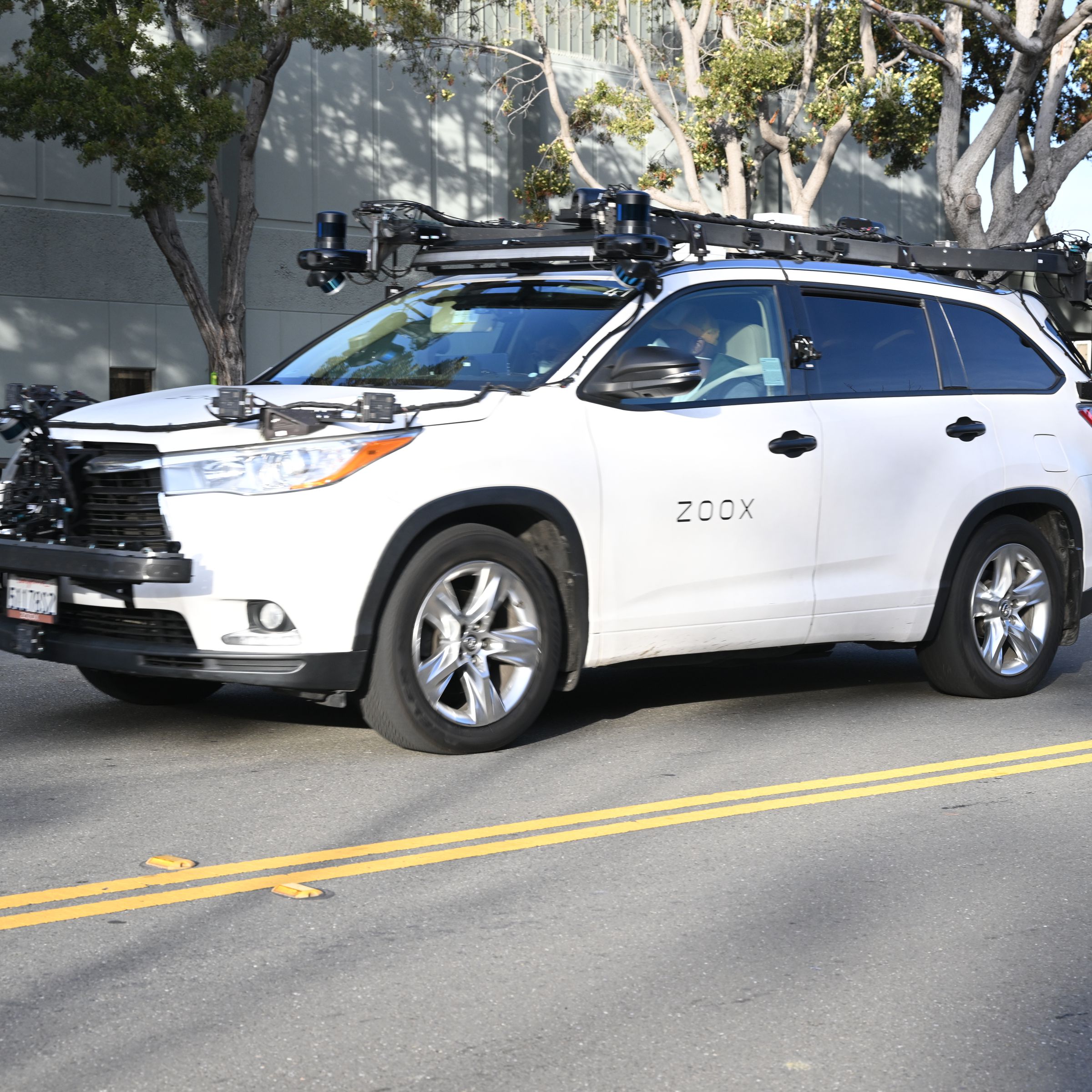 Autonomous cars Zoox in California’s Foster City