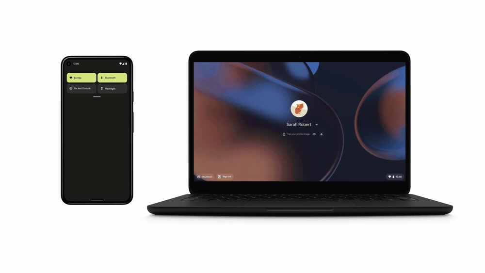 Android 12 will add some new integrations between Android phones and Chromebooks.