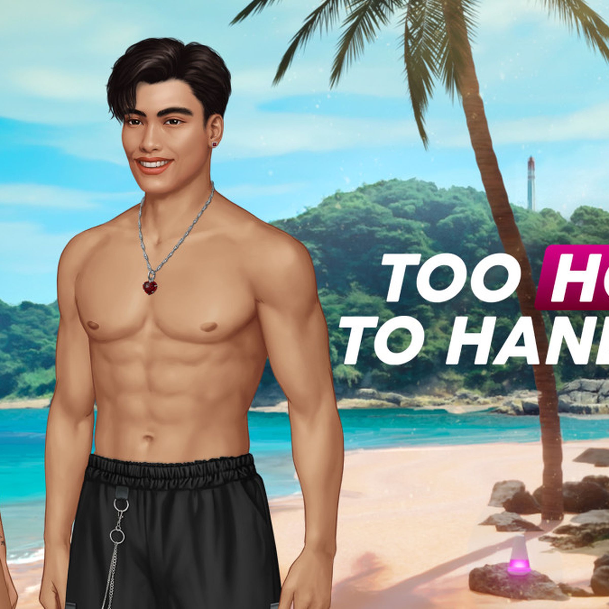 Graphic for Netflix’s Too Hot To Handle 3 interactive fiction game.