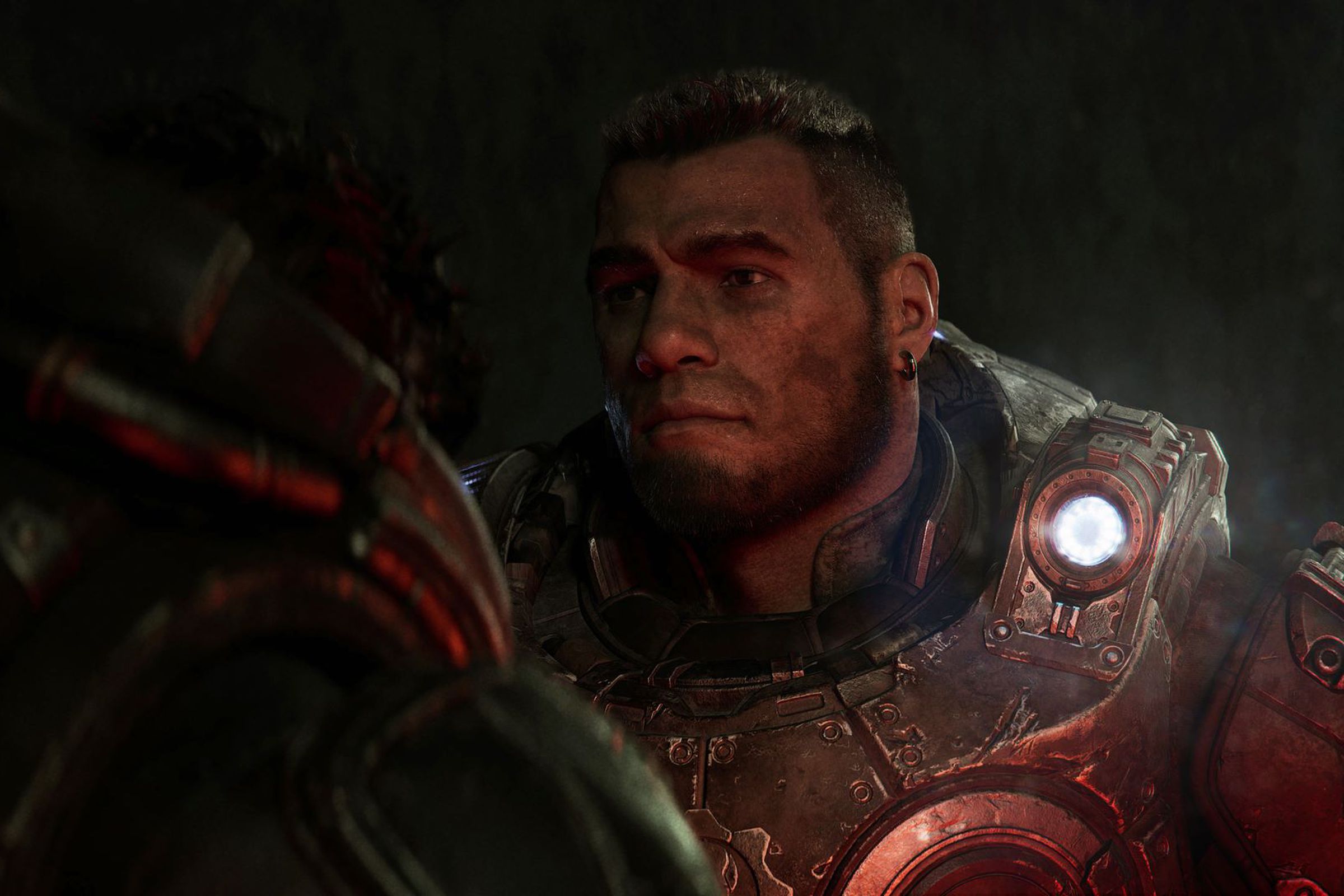 A screenshot from the video game Gears of War: E-Day