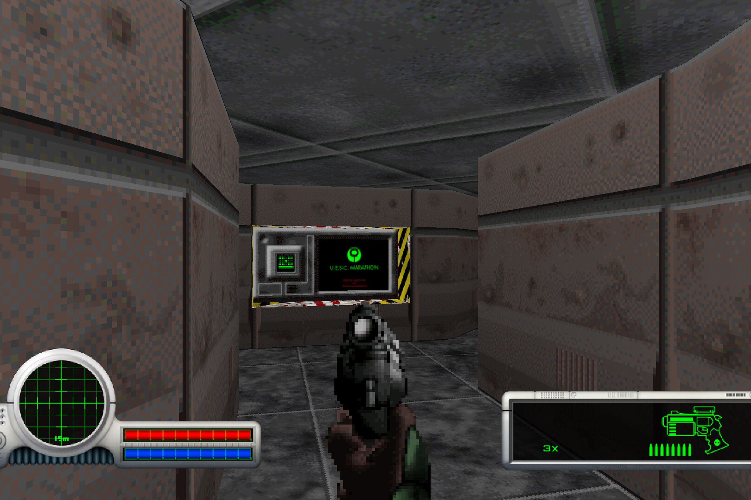A screenshot from the video game Marathon.