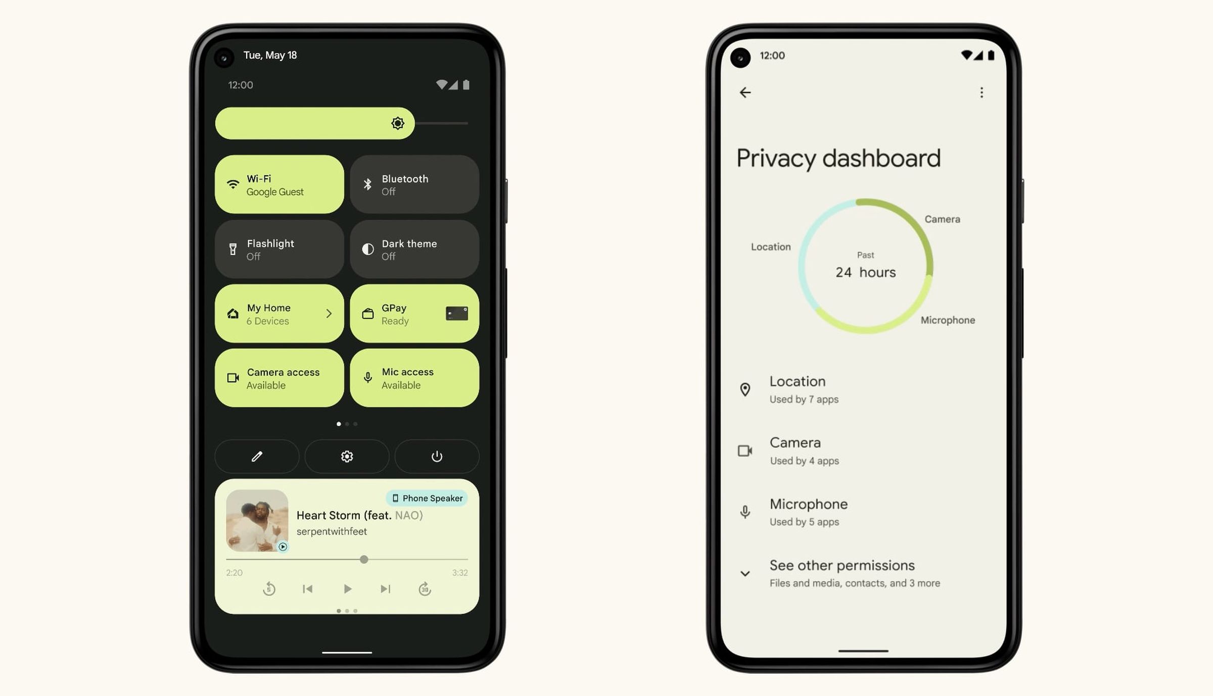 New privacy features in Android 12