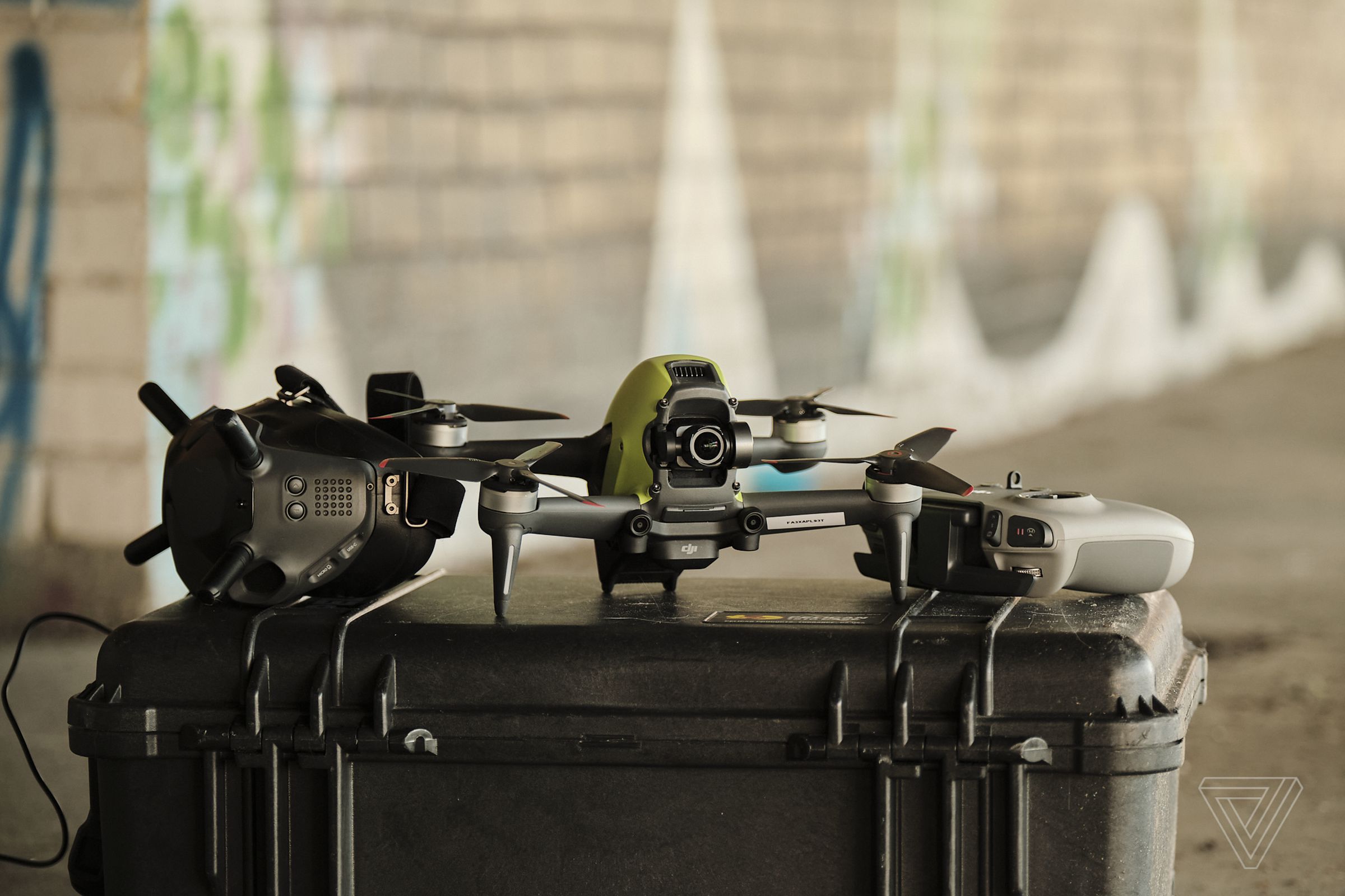 The FPV kit comes with the drone, goggles, and controller.
